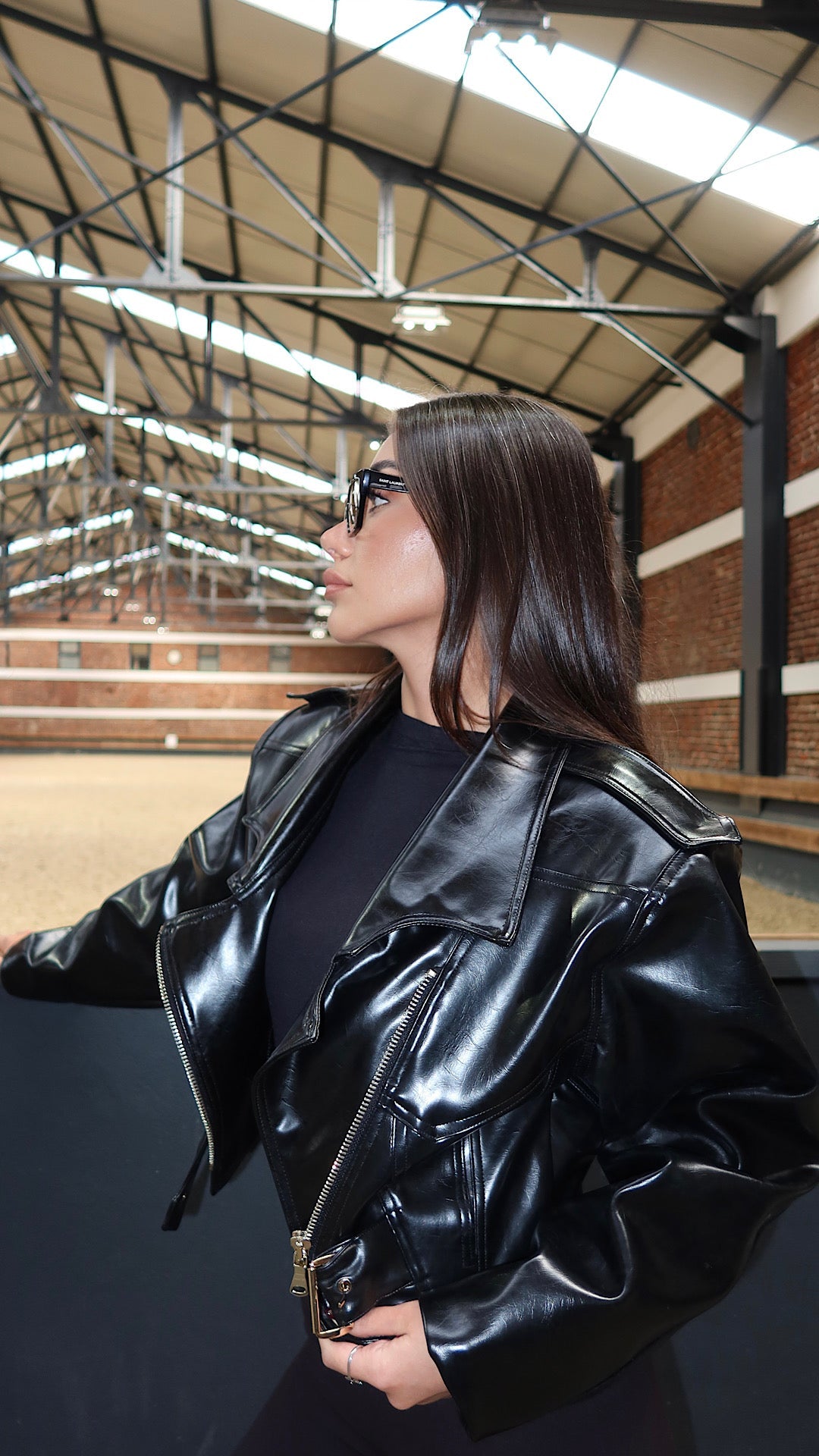 DIANA LEATHER VEGAN JACKET