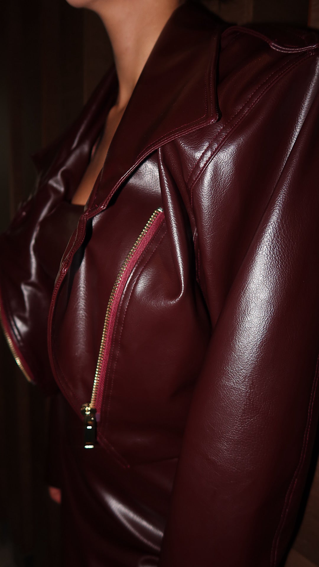 Les Montana Leather Vegan Jacket