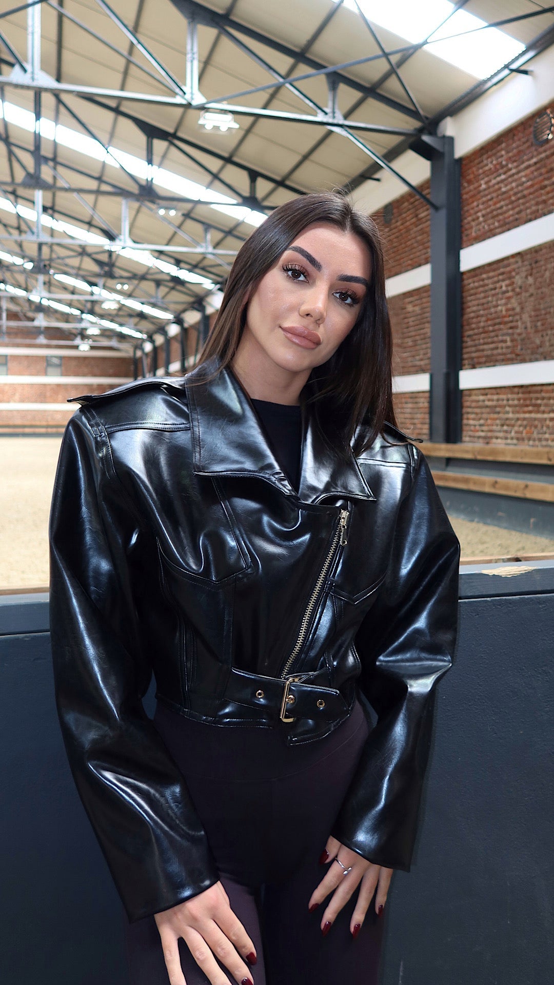 DIANA LEATHER VEGAN JACKET