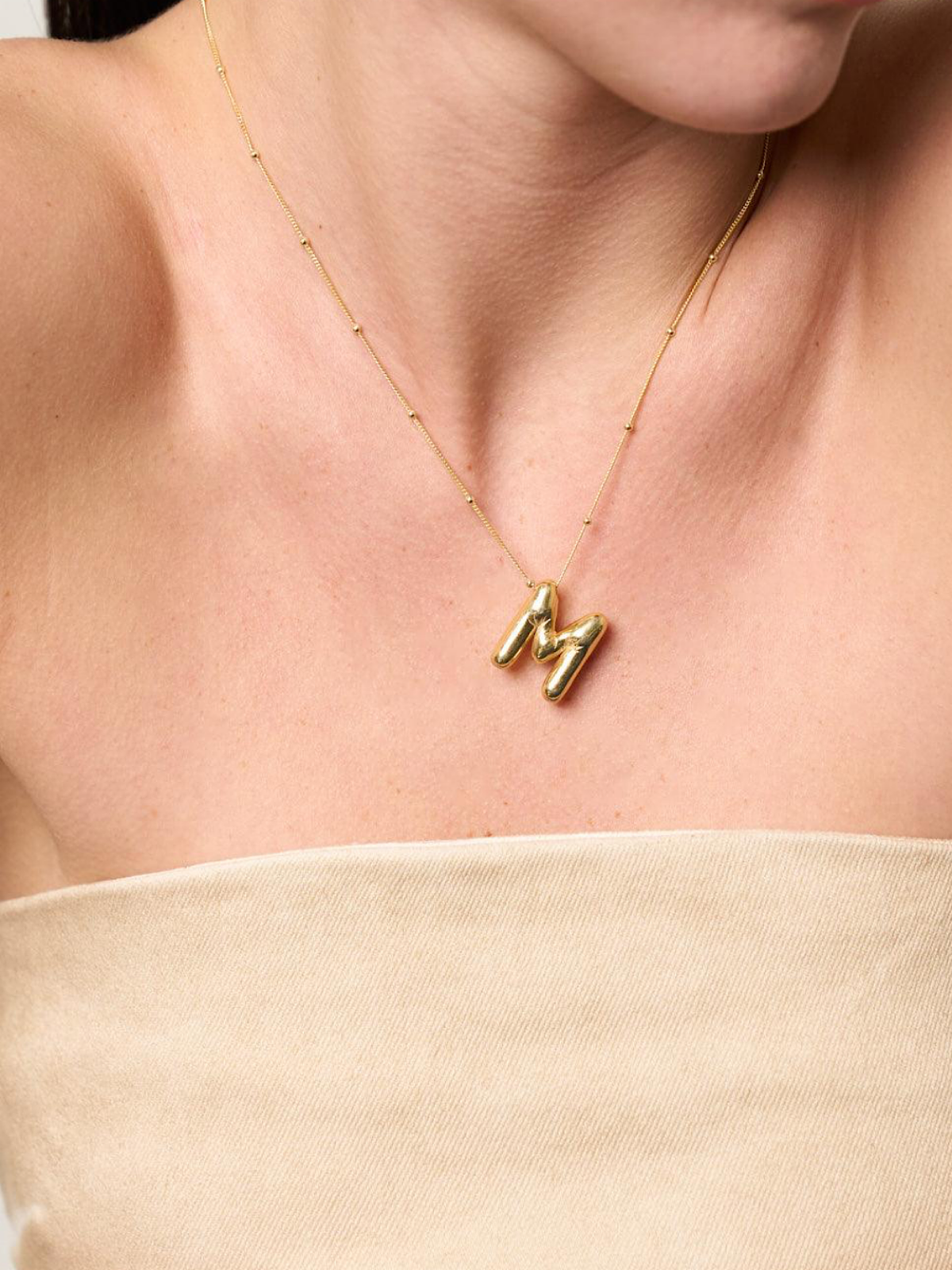 Bubble Letter Necklace
