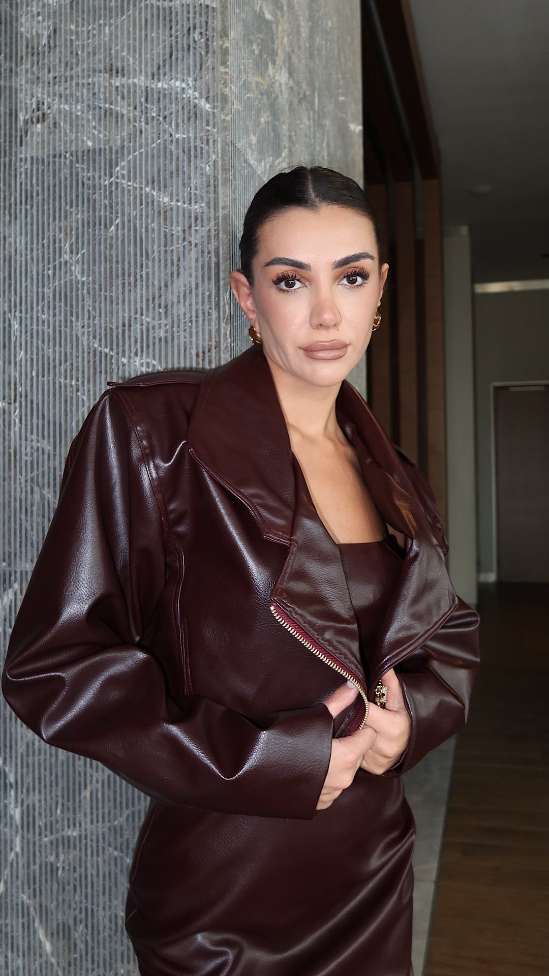 Les Montana Leather Vegan Jacket