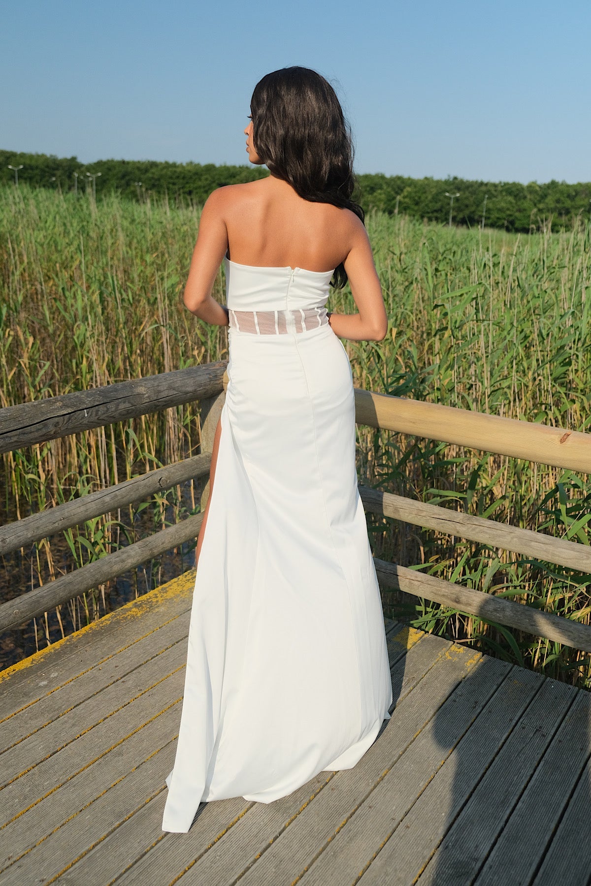 Corseted Maxi Gown Dress