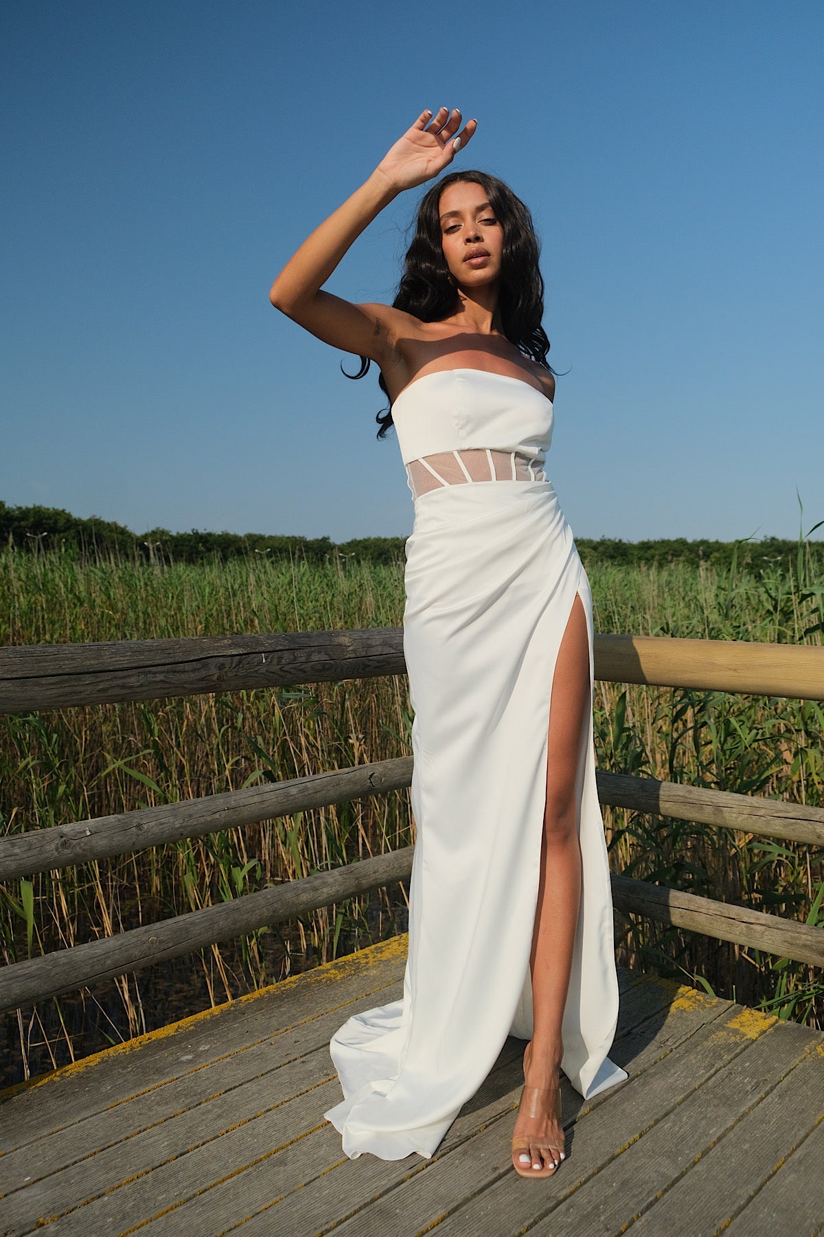 Corseted Maxi Gown Dress